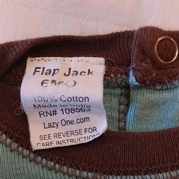 Lazy One Flap Jack Blue Sleeper Size 6 Months - Picture 5 of 6